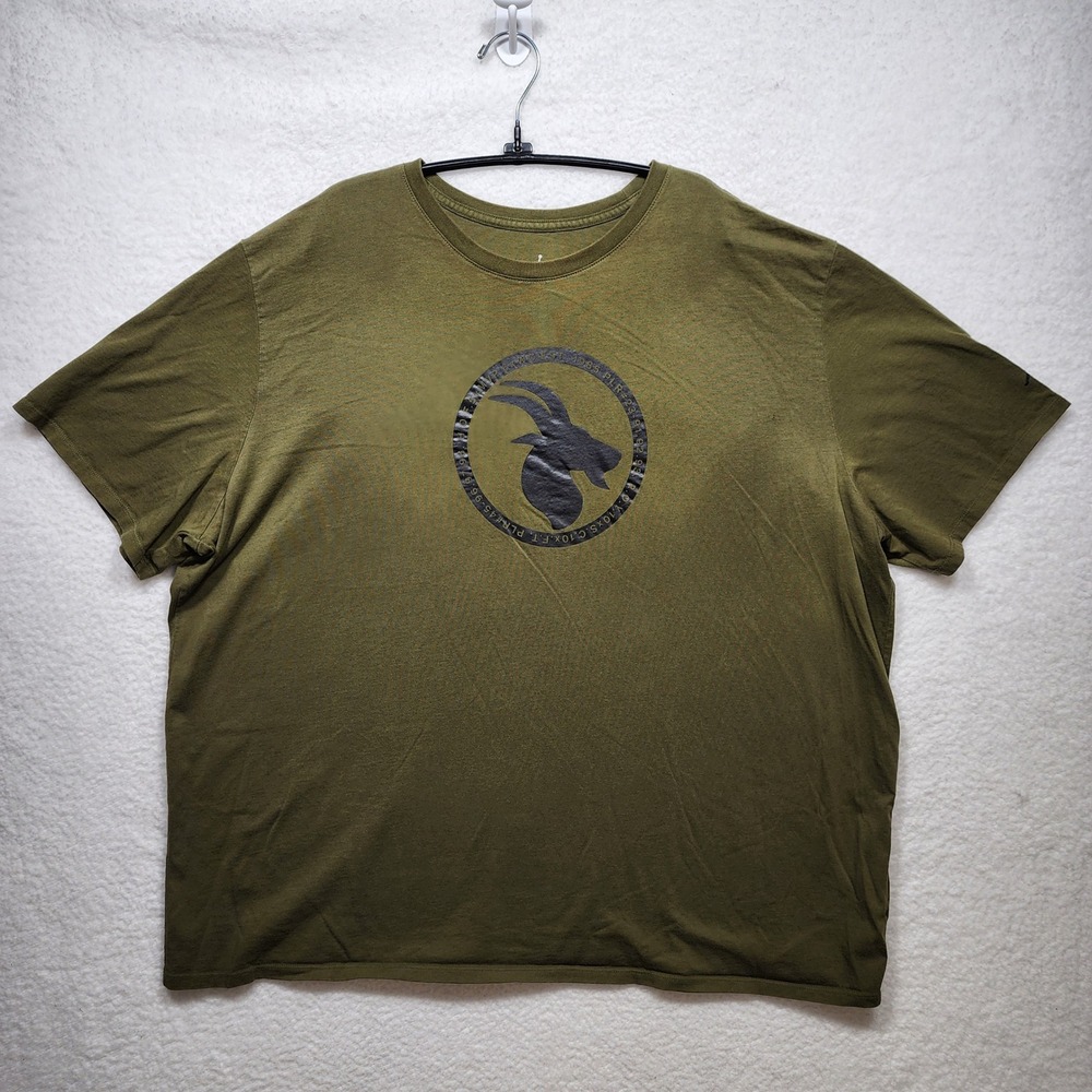 Jordan Brand Mens 4XL GOAT Graphic T-Shirt Olive Green